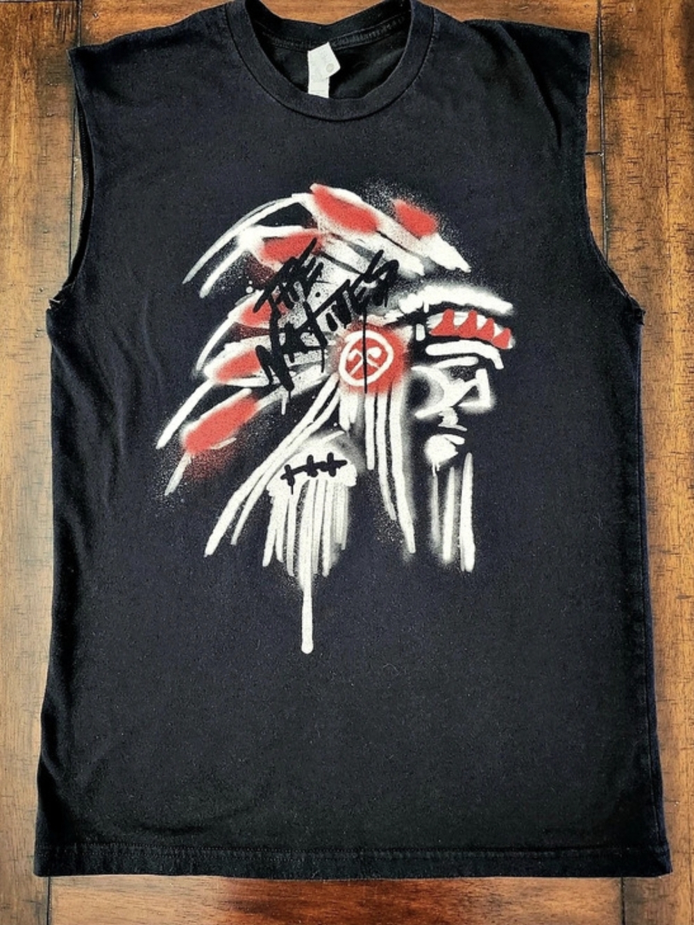 Next Level Native American Graphic Sleeveless T-shirt Medium